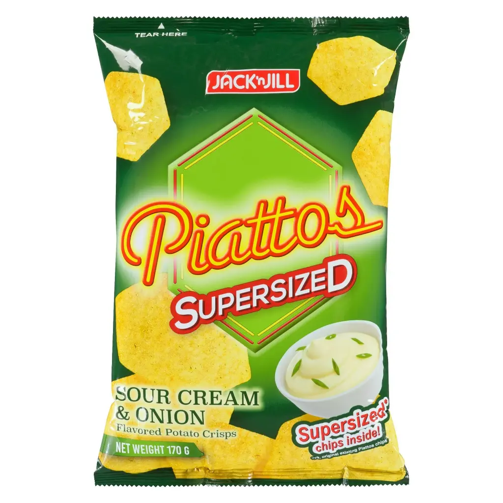 Jack 'n Jill (Chips) Piattos Sour Cream & Onion Supersized 18x170g ***Back In Stock***