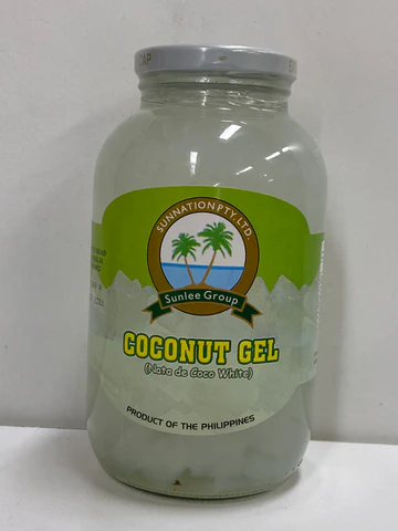 Sunnation Coconut Gel White (Nata De Coco) 12x907g