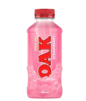 Oak Strawberry Flavoured Milk Drink 6x500ml