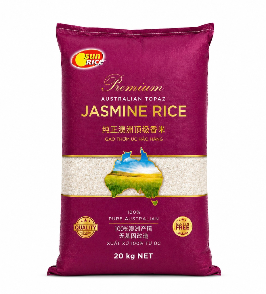 Sunrice Premium (Topaz) Jasmine Rice 20kg