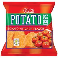 Oishi Potato Crisps Tomato Ketchup Flavor 50 x 50g