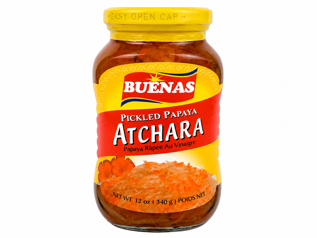 Buenas Papaya Pickles (Atchara) 24x340g ***New Product***