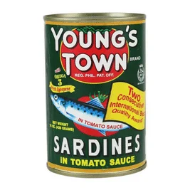Young's Town Sardines (Green) 48x425g (Large) ***Back In Stock***