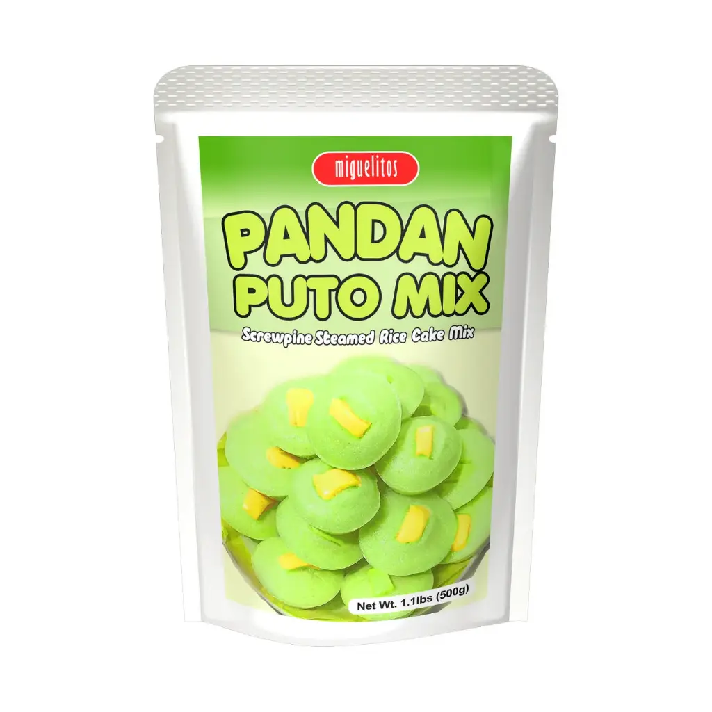 Miguelitos Pandan Puto Mix (Pandan Steamed Rice Cake) 12x500g ***New Product***