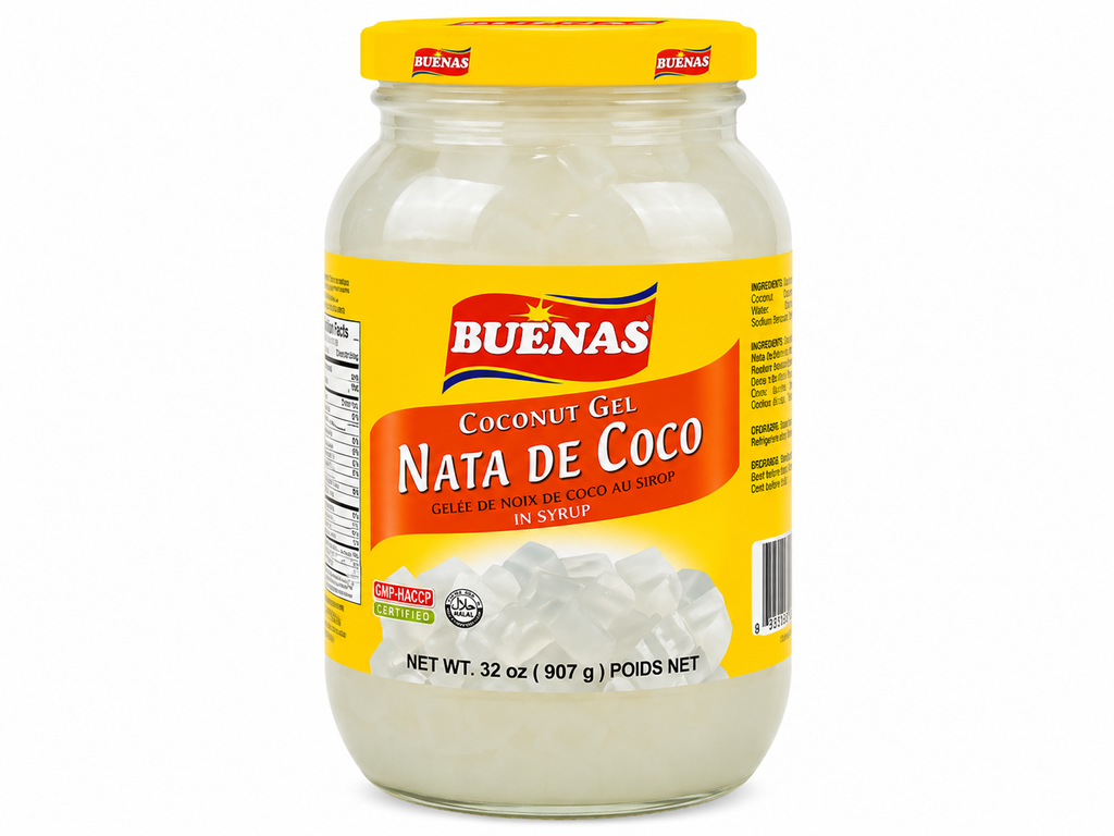 Buenas Sweet Nata De Coco (Coconut Gel) White 12x907g (Large)  ***New Product*** 