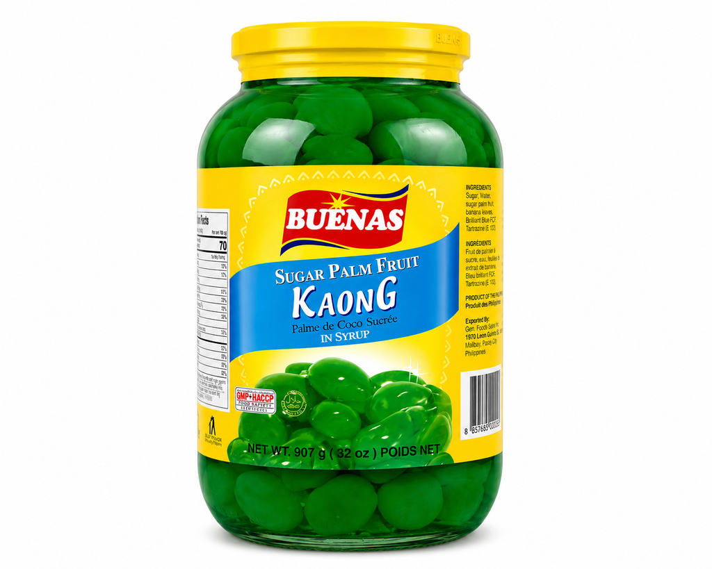 Buenas Sugar Palm Fruit (Kaong) Green 12x907g (Large) ***New Product***