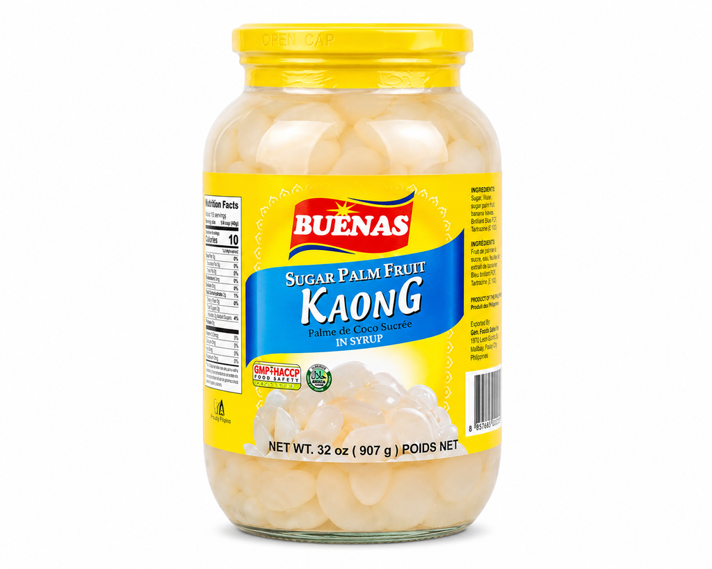 Buenas Sugar Palm Fruit (Kaong) White 12x907g (Large) ***New Product***