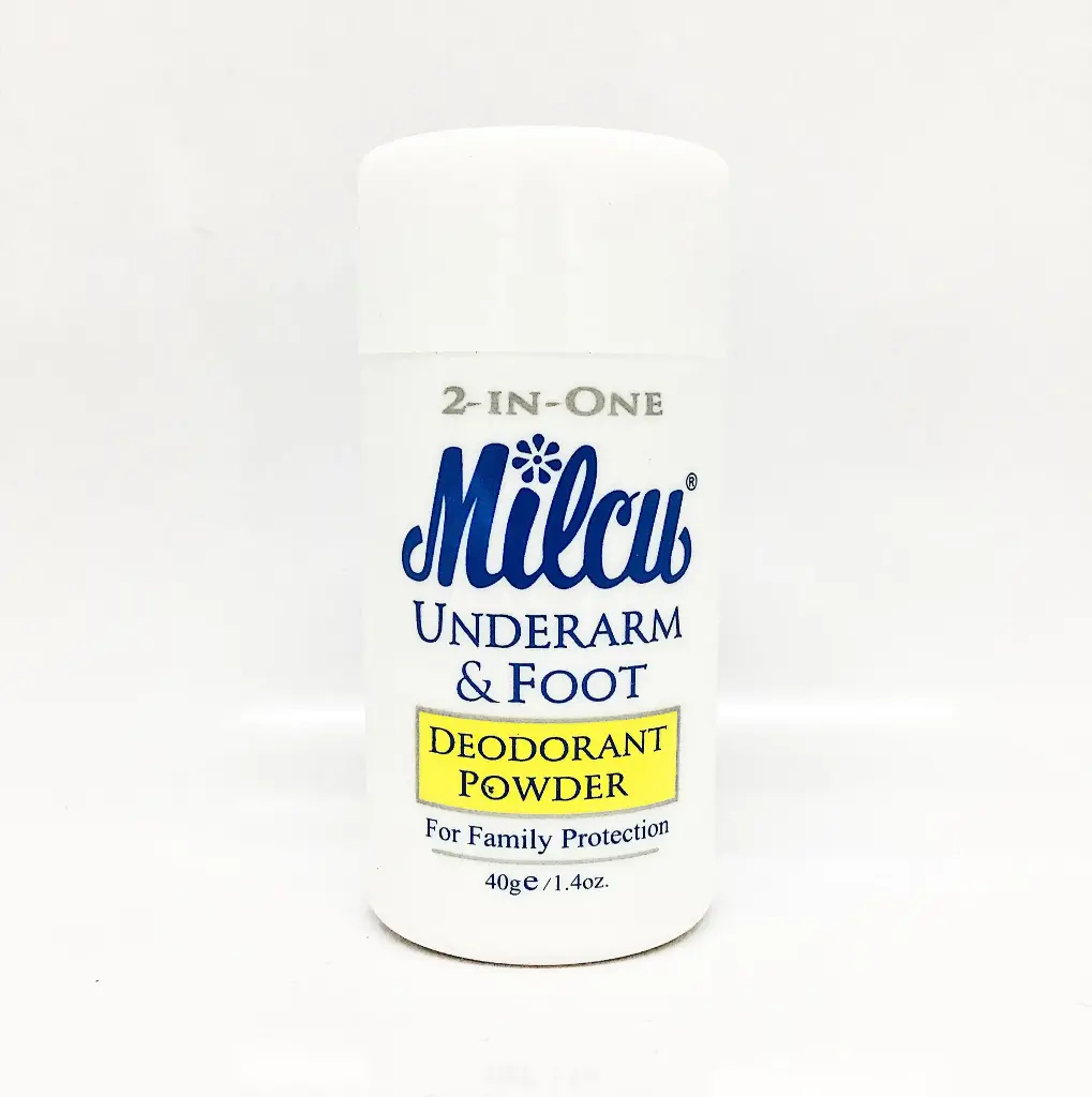 MILCU 2-in-1 Underarm and Foot Deodorant Powder 144x40g ***New Product*** 