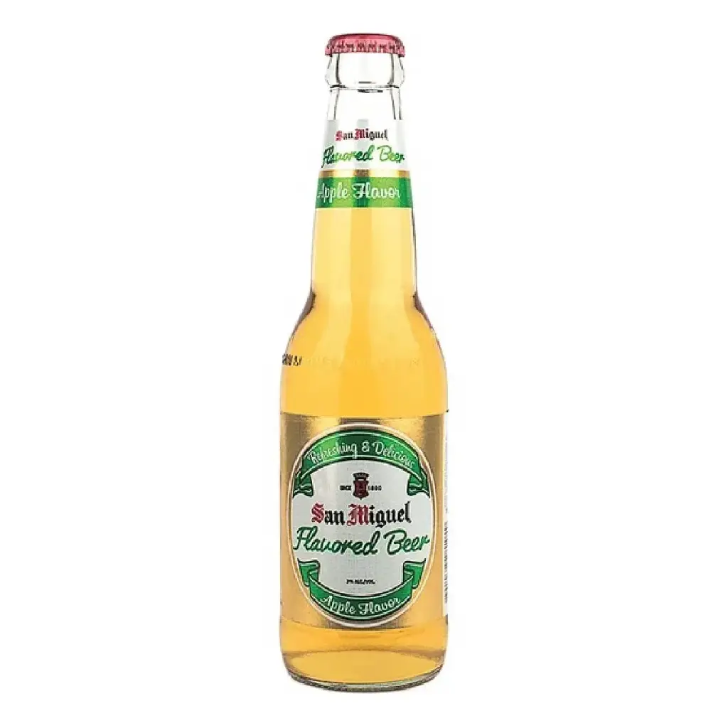 San Mig Flavoured Beer in Bottle Apple (5%) 24x330ml ***New Product***