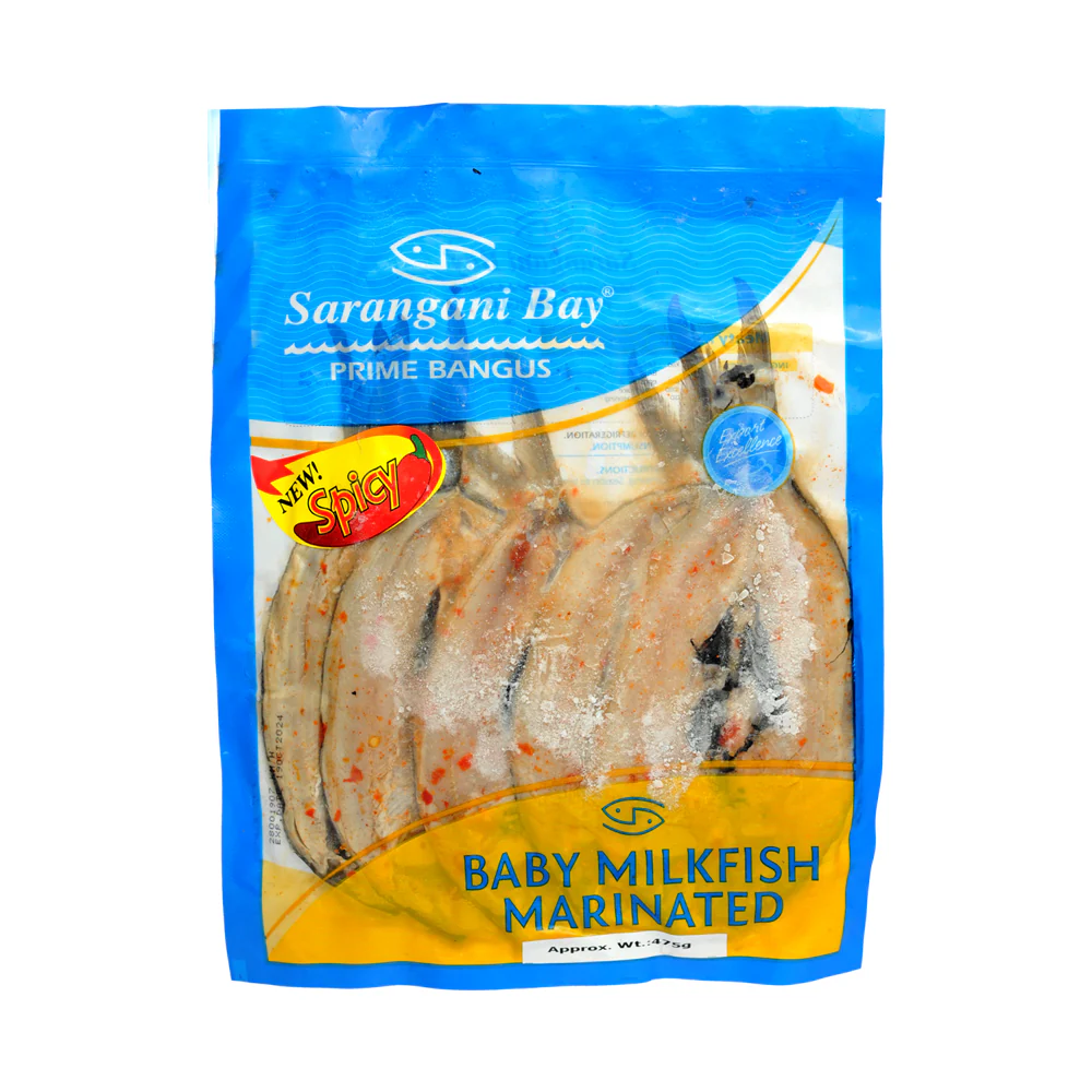 FROZEN Sarangani Bay (BSMS) Baby Split Marinated Spicy Milkfish Bangus Spicy 15x400-600g