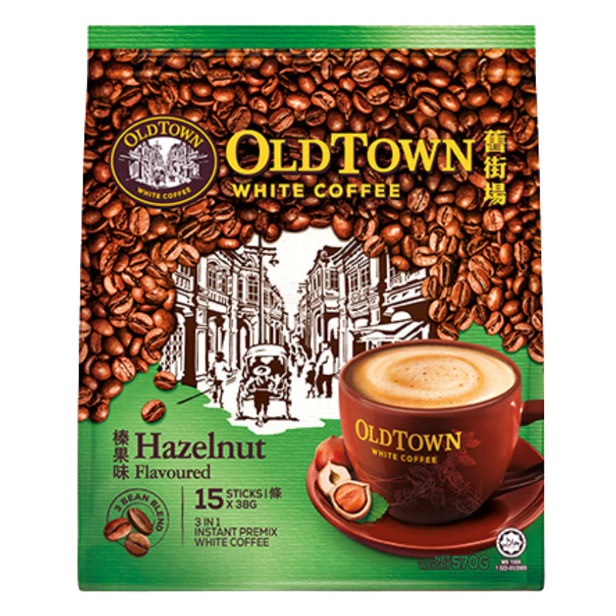 Old Town White Coffee Hazelnut Flavoured 20x(15x38g)