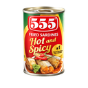 555 Fried Sardines Hot & Spicy 100x155g ***Back In Stock***