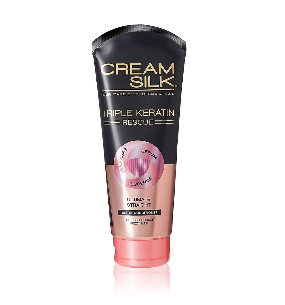 Creamsilk Conditioner Tri-Keratin Ultimate Straight (Pink) 24x170ml