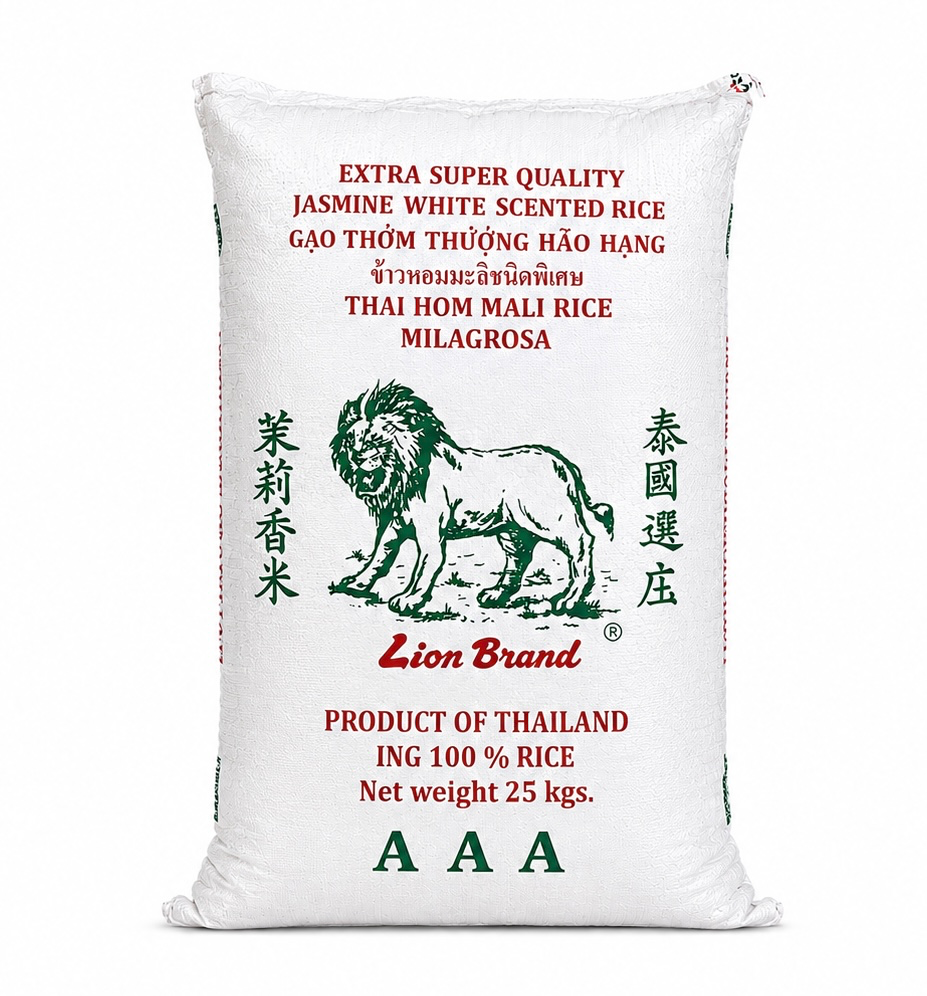 Lion Jasmine Rice (Old Crop) 25kg