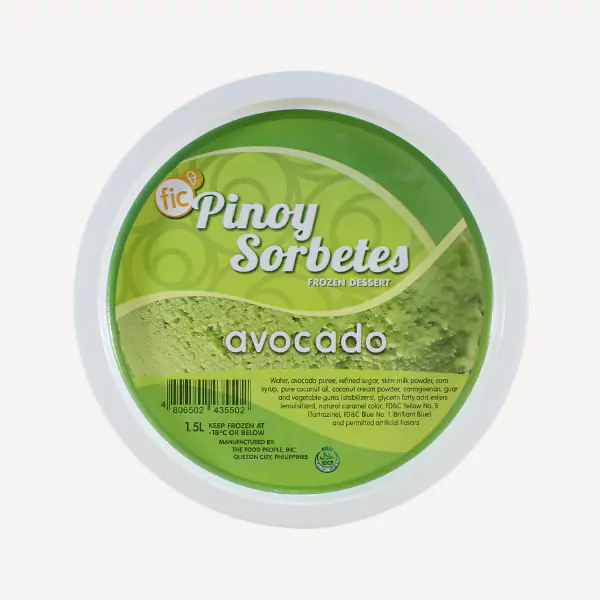 FROZEN Pinoy Sorbetes Avocado 12x1.5L 