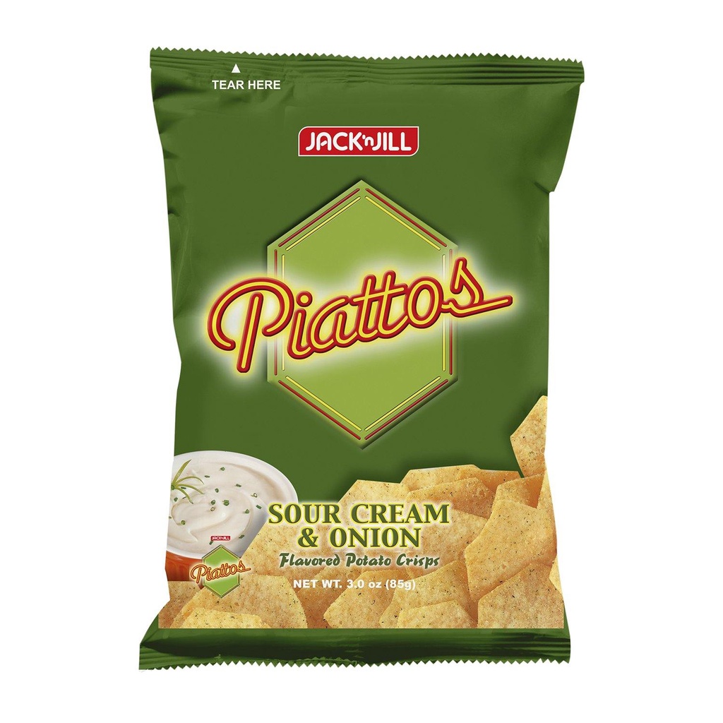 Jack 'n Jill (Chips) Piattos Chips Sour Cream & Onion 50x85g 