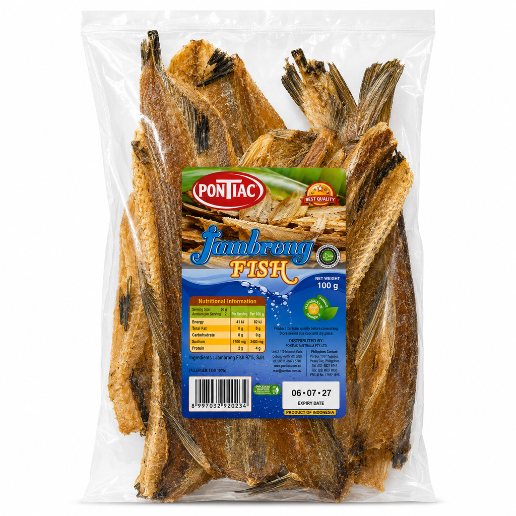 DRY Pontiac Jambrong Salted Dried Fish 25x100g ***Back In Stock***