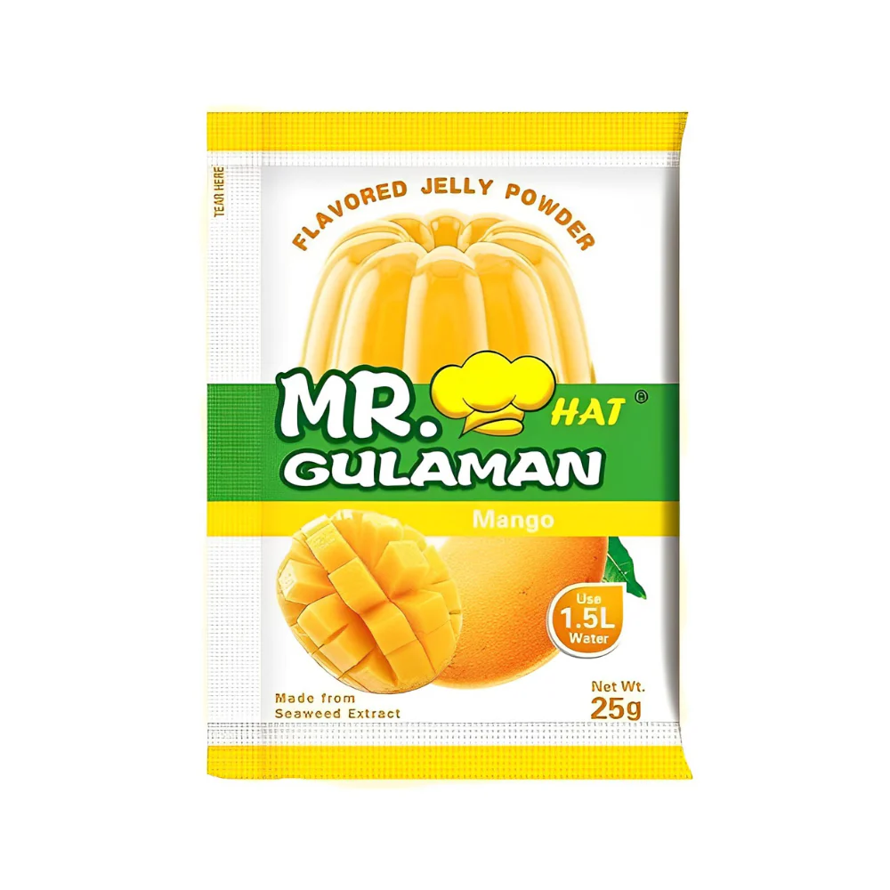 Mr. Hat Gulaman Powder Mango Flavoured 10x(10x25g) ***Back In Stock***