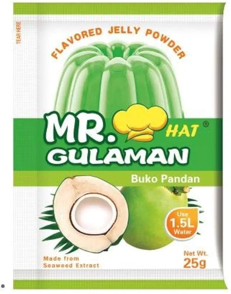 Mr. Hat Gulaman Powder Buko Pandan Flavoured 10x(10x25g) ***Back In Stock***