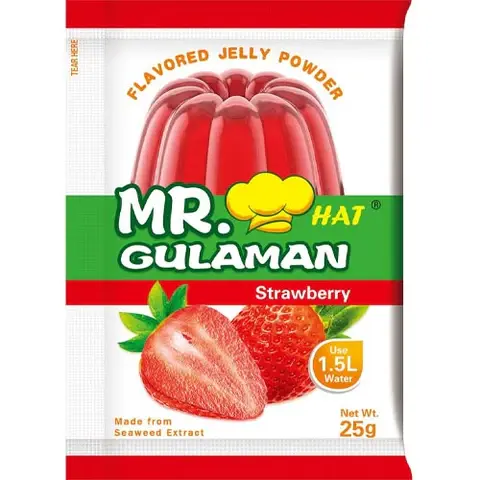 Mr. Hat Gulaman Powder Strawberry Flavoured 10x(10x25g) ***Back In Stock***