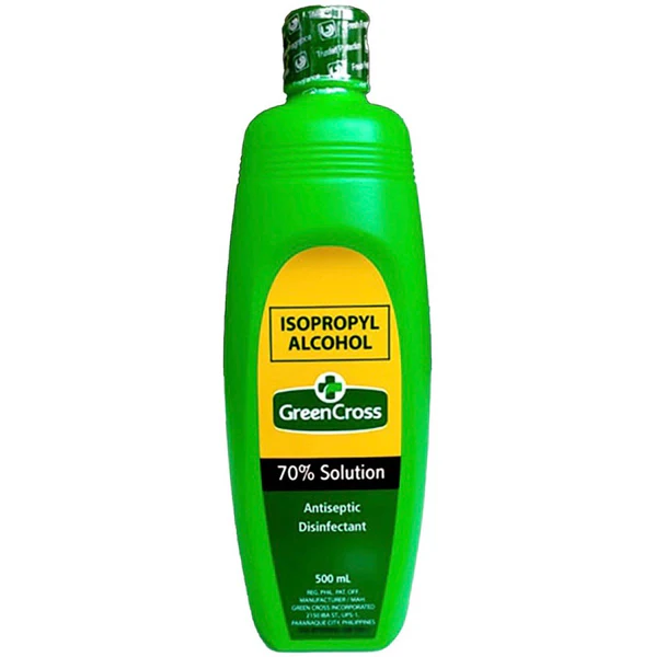 Green Cross Brand Isopropyl Rubbing Alcohol 70% Solution 36x500ml ***Back In Stock***