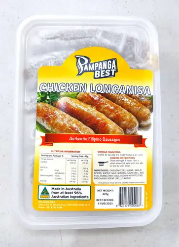 FROZEN Pampanga Best Chicken Longanisa 30x420g 