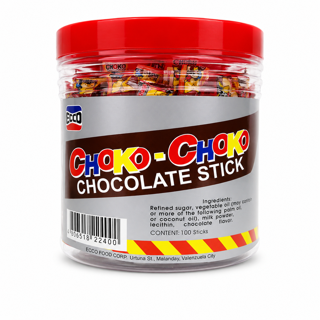Choko-Choko Chocolate Sticks 100's 6x500g