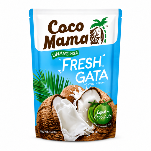 Coco Mama Fresh Gata (Coconut Cream) in Pouch 24x400ml (Large) ***Back In Stock***