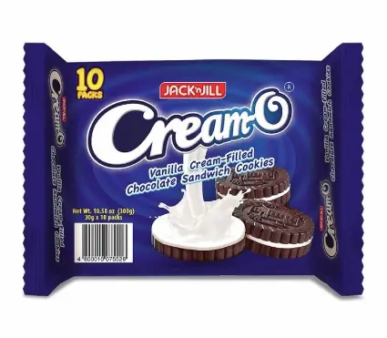 Jack 'n Jill (Bakery) Cream-O Vanilla Biscuit 20x(10x30g) ***Back In Stock***