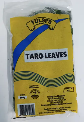 FROZEN Tulsi's Taro Leaves 500g