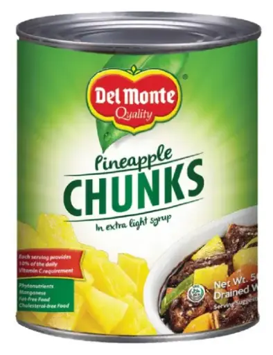 Del Monte Pineapple Chunks in Extra Light Syrup 24x560g ***Back In Stock***