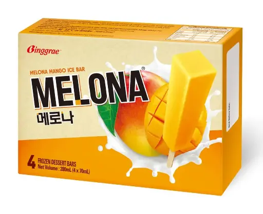 FROZEN Binggrae Plant Based Melona Mango 12x(4x70ml) 
