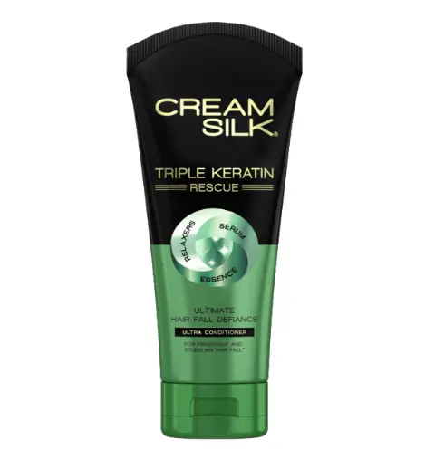[CRE-RH1-012] Creamsilk Conditioner Tri-Keratin Serum Rescue Hair Fall Defiance Ultra 24x170ml (Green) 
