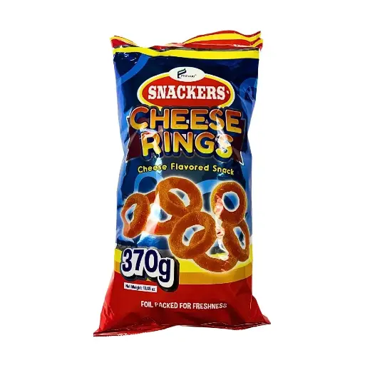 Snackers Cheese Rings Cheese Flavoured 15 x 370g ***New Product***