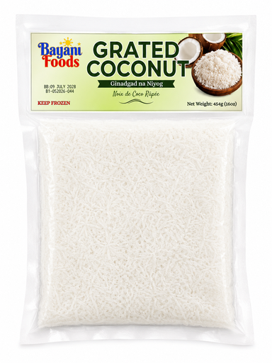 [BAY-GCO-014] FROZEN Bayani Foods Grated Coconut 30x454g ***New Product***  