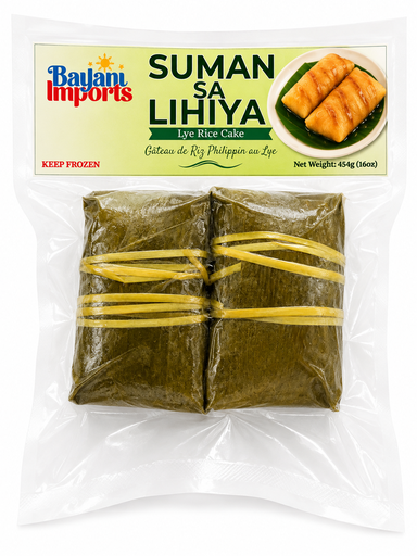 [BAY-LYE-018] FROZEN Bayani Foods Lye Rice Cake (Suman Sa Lihiya) 30x454g ***New Product***  