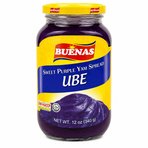 [BUE-Y3M-018] Buenas Purple Yam (Ube) Spread 24x340g (Small) ***New Product***