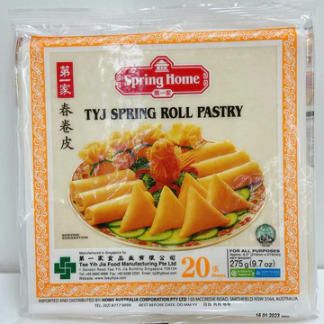 FROZEN TYJ Spring Roll Pastry 8.5" (M) (40x20s 275g)
