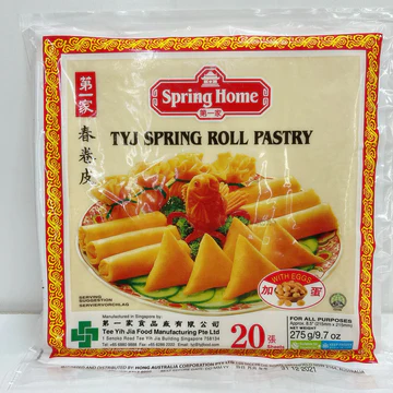 FROZEN TYJ Spring Roll Pastry 8.5" (Egg) (40x20s 275g) 