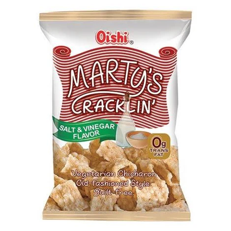 Oishi Marty's Cracklin Salt & Vinegar 30x90g