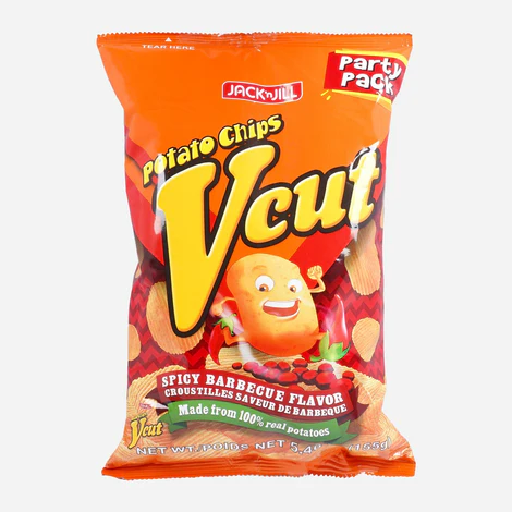 Jack 'n Jill (Chips) Vcut Spicy Barbecue Party Pack 18x155g ***Back In Stock***
