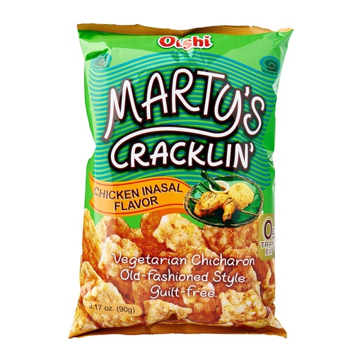 [OIS-INA-007] Oishi Marty's Cracklin' Chicken Inasal 30x90g ***20% OFF – Min 5 Cartons***