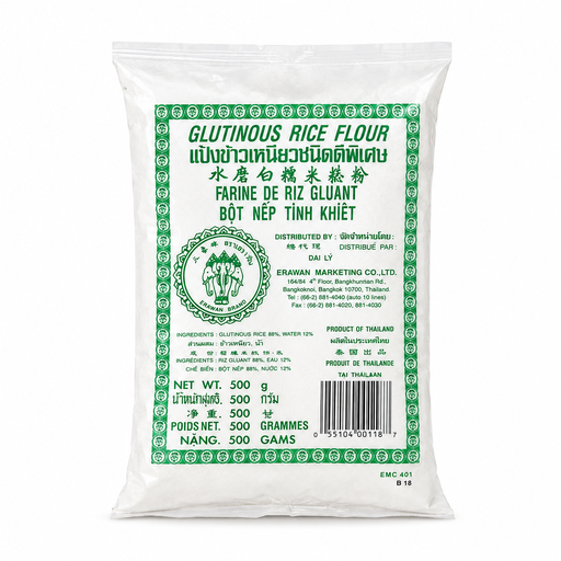 Erawan Rice Flour Glutinous (Green) 12x500g ***Back In Stock***