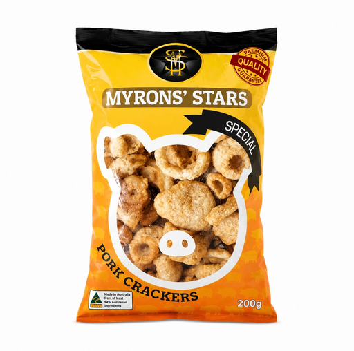 Myrons' Stars Pork Crackers Special 40x200g