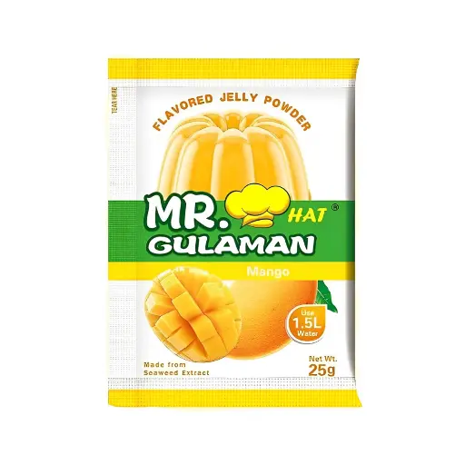 Mr. Hat Gulaman Powder Mango Flavoured 10x(10x25g) ***Back In Stock***