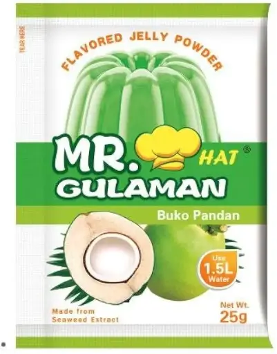 Mr. Hat Gulaman Powder Buko Pandan Flavoured 10x(10x25g) ***Back In Stock***