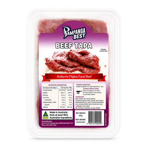 FROZEN Pampanga Best Beef Tapa 30x420g 