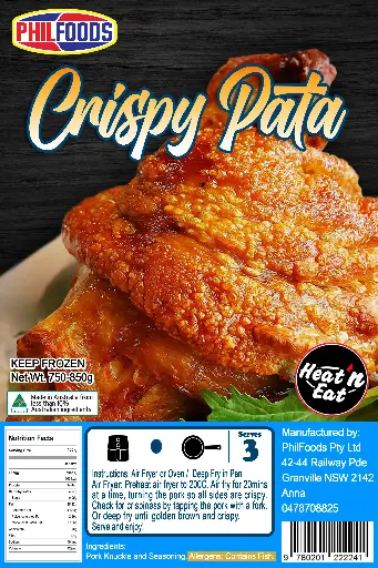 FROZEN PhilFoods Ready-to-Eat Crispy Pata 15x850g