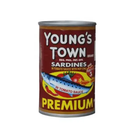 Young's Town Sardines with Chili (Red) 100x155g (Small) ***Back In Stock***
